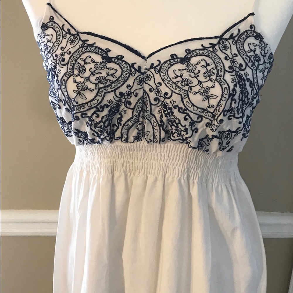 White and blue Mossimo dress